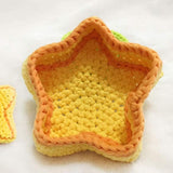 Chunky Arm Wool Yarn Knitted Soft Woolen Yarn Hand Washable Knitted Yarn for Bed - Yellow - Side View