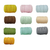 Chunky Arm Wool Yarn Knitted Soft Woolen Yarn Hand Washable Knitted Yarn for Bed - Chocolate - Side View