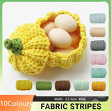 Chunky Arm Wool Yarn Knitted Soft Woolen Yarn Hand Washable Knitted Yarn for Bed - Light Pink - Front View