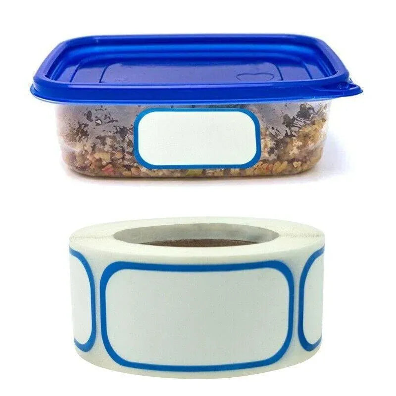 300PCS Writable Food Storage Labels for Kitchen Containers and Freezer Organisation