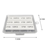 230PCS Cotter Pin Assortment Set Galvanised Iron Split Pins for Automotive Repairs