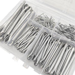 230PCS Cotter Pin Assortment Set Galvanised Iron Split Pins for Automotive Repairs