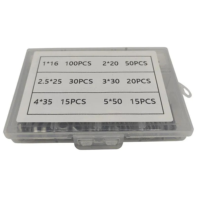 230PCS Cotter Pin Assortment Set Galvanised Iron Split Pins for Automotive Repairs