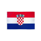 Large Croatia National Flag 90x150cm Outdoor Polyester Banner with Grommets - Front View