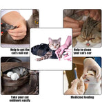Cat Grooming Restraint Bag Pet Bath Wash Bags Nail Trimming Anti Scratch