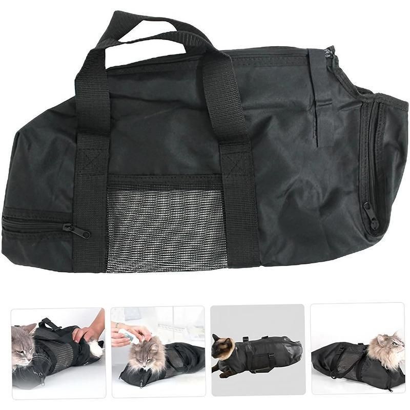 Cat Grooming Restraint Bag Pet Bath Wash Bags Nail Trimming Anti Scratch