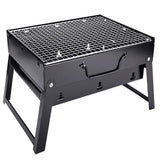 Portable Foldable Charcoal BBQ Grill for Outdoor Camping Picnic and Hibachi Cooking - Front View