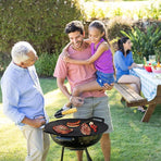 Korean BBQ Grill Pan 34cm Non Stick Marble Coating Plate for Gas Stove Outdoor Use