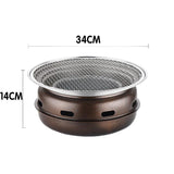 Multifunctional Charcoal Barbecue Grill Household Korean BBQ Grill Port - Side View