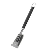 Grill Brush and Scraper 18 Inch Stainless Steel Barbecue Cleaning Brush Wire Bri - Front View