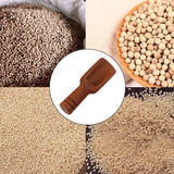 Mini Wooden Scoop Small Kitchen Spoon for Salt Sugar Coffee Spice Tea - 10PCS - 45-Degree Angle