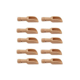 Mini Wooden Scoop Small Kitchen Spoon for Salt Sugar Coffee Spice Tea - 10PCS - Extra Image