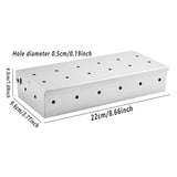 Stainless Steel Smoke Box Barbecue BBQ Smoking Wood Chip Smoker Grill Tool Box