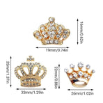 Small Crown Brooch Accessory Fashion Corsage Pin Jewelry Women Men Gift - 3# Gold