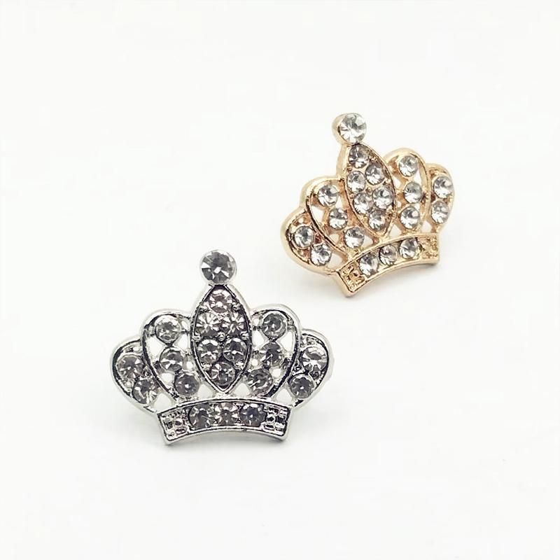 Small Crown Brooch Accessory Fashion Corsage Pin Jewelry Women Men Gift - 3# Gold