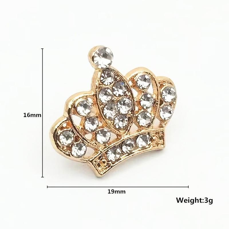 Small Crown Brooch Accessory Fashion Corsage Pin Jewelry Women Men Gift - 3# Gold