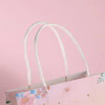 30pcs Pink Romantic Flower Tote Bag Cowhide Paper Elegant Design Gift Bag - Snowflake