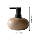 Reusable Ceramic Pump Bottle For Shampoo Lotion Soap Conditioner Travel Set - Side View