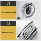 Stainless Steel Wall Mounted Soap Dispenser Hotel Bathroom Sanitizer Bottle - 500ML - 45-Degree Angle