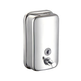 Stainless Steel Wall Mounted Soap Dispenser Hotel Bathroom Sanitizer Bottle - 500ML - Rear View