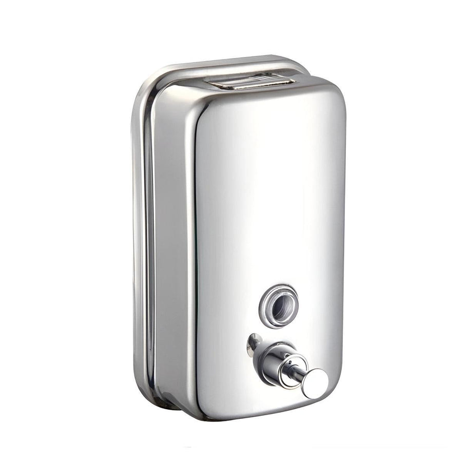 Stainless Steel Wall Mounted Soap Dispenser Hotel Bathroom Sanitizer Bottle - 500ML