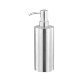 Soap Dispenser 500ml Stainless Steel Pump Silver Bathroom Liquid Container - Front View