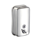 Stainless Steel Wall Mounted Soap Dispenser Hotel Bathroom Sanitizer Bottle - 800ML - Close-Up Angle