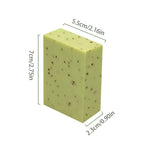 2PCS Seaweed Scrub Body Soap Bar with Granules Exfoliating Bath Cleanser Gift - Lavender-2PCS