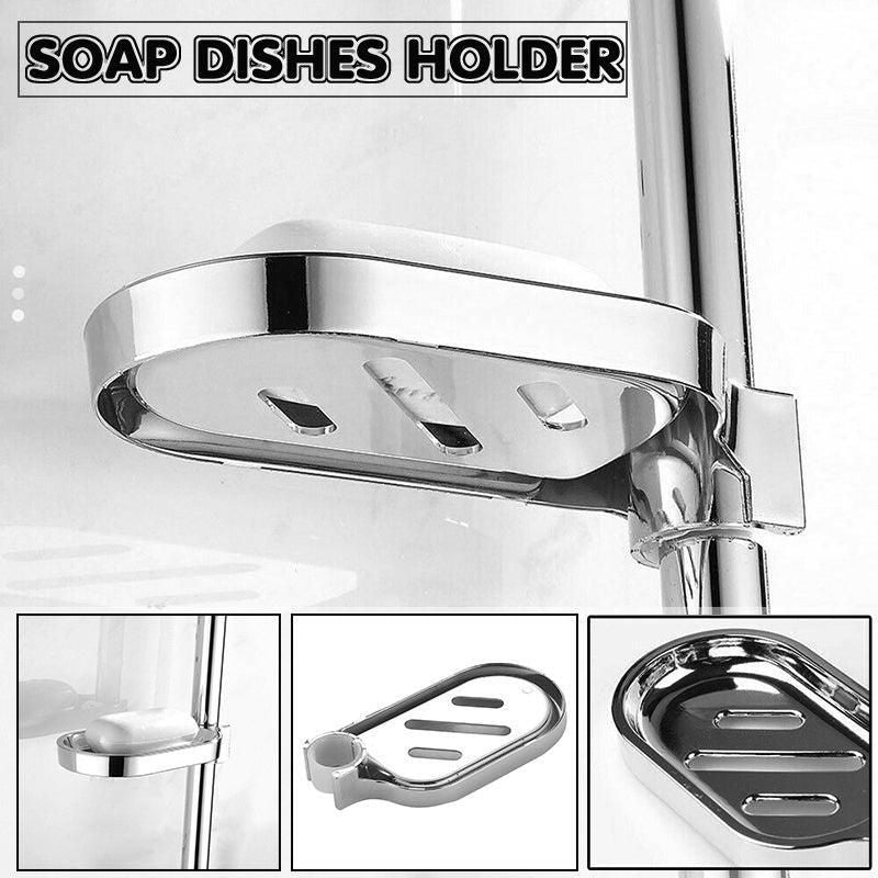Adjustable Rail Slide Bathroom Bath Shower Soap Dishes Holder For 25 Mm Home Au