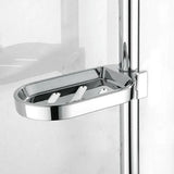 Adjustable Rail Slide Bathroom Bath Shower Soap Dishes Holder For 25 Mm Home Au - 45-Degree Angle