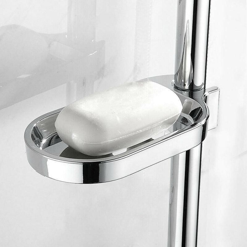 Adjustable Rail Slide Bathroom Bath Shower Soap Dishes Holder For 25 Mm Home Au
