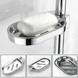 Adjustable Rail Slide Bathroom Bath Shower Soap Dishes Holder For 25 Mm Home Au