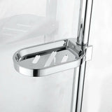 Adjustable Rail Slide Bathroom Bath Shower Soap Dishes Holder For 25 Mm Home Au - Extra Image