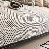 Sofa Cushion Cover Modern Non Slip Couch Protector Furniture Seat Slipcover Pad - 70x150cm - Low Angle