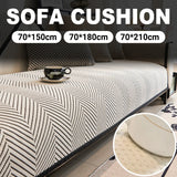 Sofa Cushion Cover Modern Non Slip Couch Protector Furniture Seat Slipcover Pad - 70x210cm - Front View
