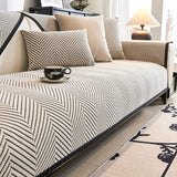 Sofa Cushion Cover Modern Non Slip Couch Protector Furniture Seat Slipcover Pad - 70x210cm - Extra Image