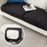 Stretch Sofa Slipcover 4 Seasons Universal Couch Protector Elastic Fabric Cover - Single-Black - Extra Image