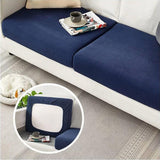 Stretch Sofa Slipcover 4 Seasons Universal Couch Protector Elastic Fabric Cover - Single-Black - Extra Image