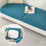 Stretch Sofa Slipcover 4 Seasons Universal Couch Protector Elastic Fabric Cover - Single-Black