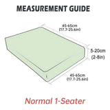 Stretch Sofa Slipcover 4 Seasons Universal Couch Protector Elastic Fabric Cover - Single-Navy - Side View