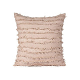 Boho Tassel Fringe Striped Cushion Cover Soft Home Decor Sofa Throw Pillow Case - Red
