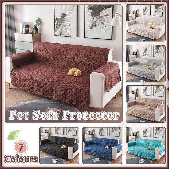 190x195cm Seater Pet Sofa Protector Cover Quilted Couch Covers Lounge Slipcover - Beige