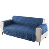 190x195cm Seater Pet Sofa Protector Cover Quilted Couch Covers Lounge Slipcover - Blue - Extra Image