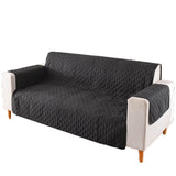 190x195cm Seater Pet Sofa Protector Cover Quilted Couch Covers Lounge Slipcover - Coffee - Close-Up Angle