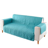 190x195cm Seater Pet Sofa Protector Cover Quilted Couch Covers Lounge Slipcover - Coffee - Extra Image