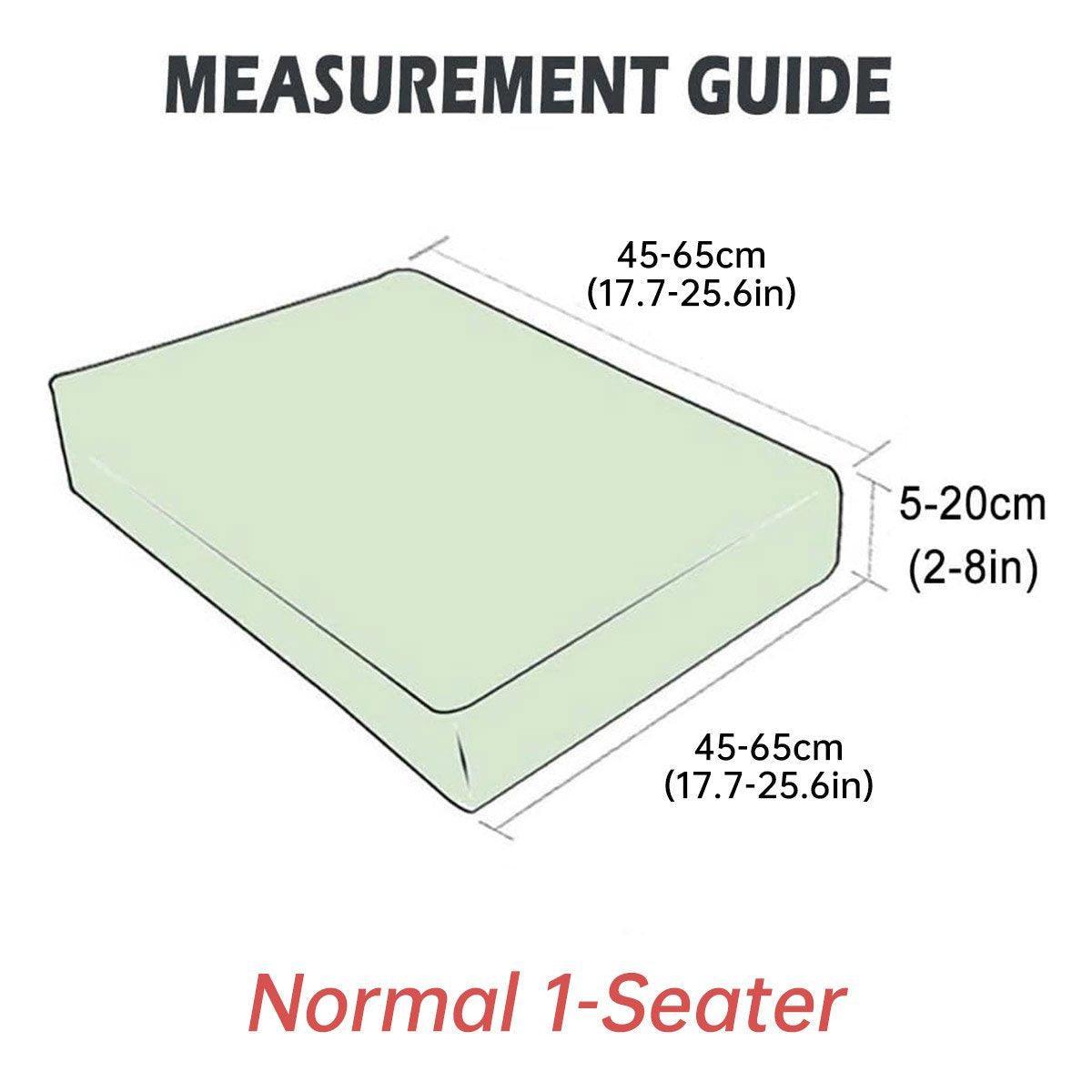 Stretch Sofa Slipcover 4 Seasons Universal Couch Protector Elastic Fabric Cover - Single-Light-Grey