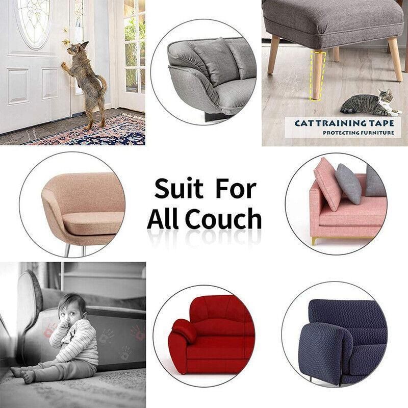 Cat Couch Sofa Scratch Guard Stickers Pet Furniture Anti-Scratching Protector - 2PCS