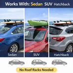 Universal Soft Roof Rack Kayak Pads Foam Carrier Surfboard SUP Transport Bars