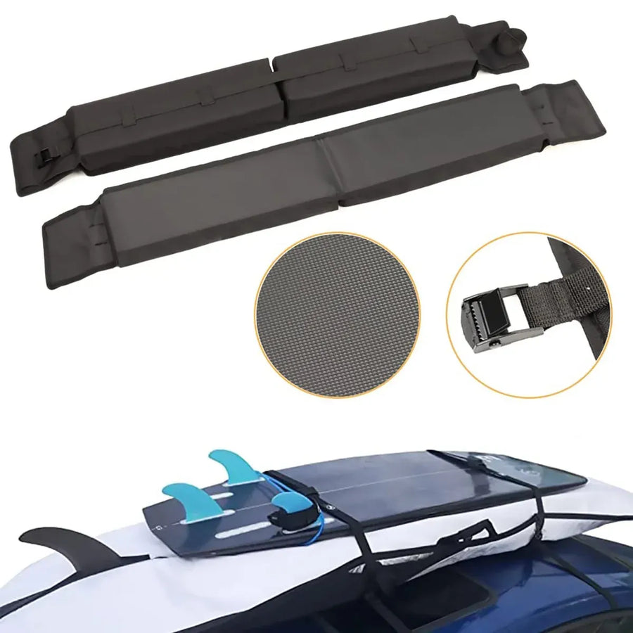 Universal Soft Roof Rack Kayak Pads Foam Carrier Surfboard SUP Transport Bars