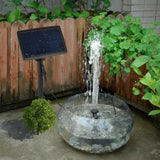 Solar Powered Water Fountain Pump Garden Pond Submersible Filter Fish Tank Kit - 45-Degree Angle
